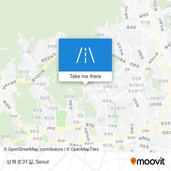 성북로31길 map
