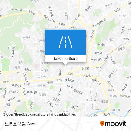 보문로13길 map