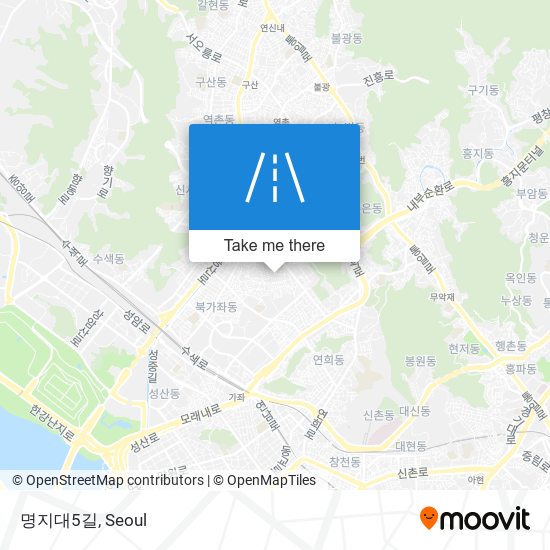 명지대5길 map