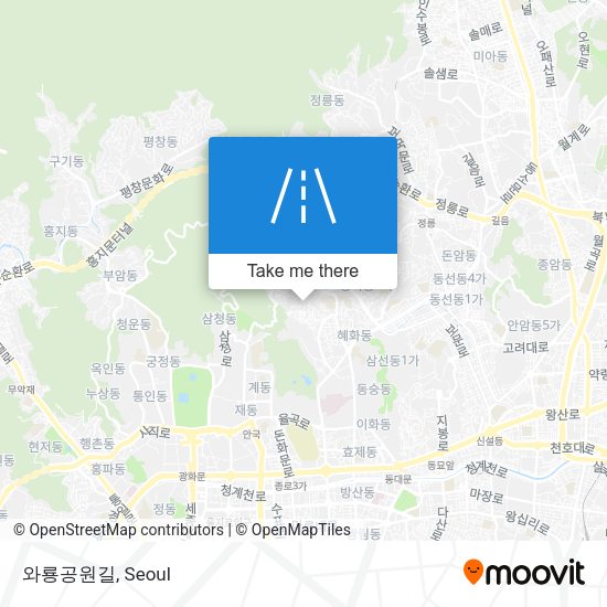 와룡공원길 map
