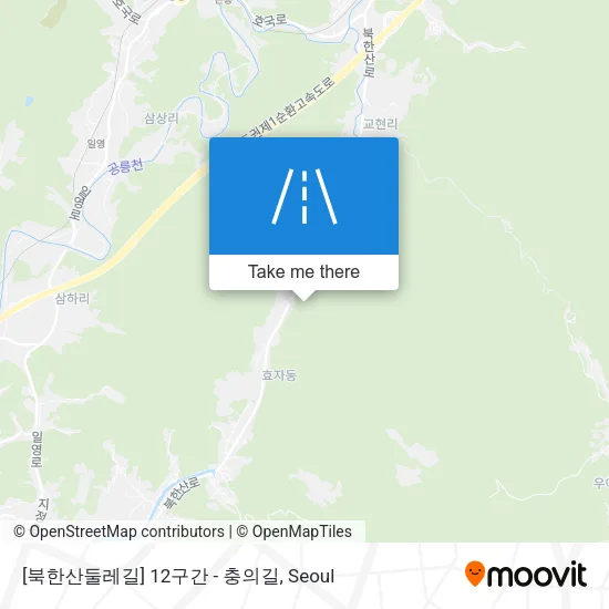 [북한산둘레길] 12구간 - 충의길 map