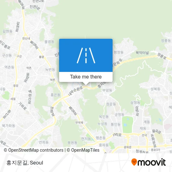 홍지문길 map