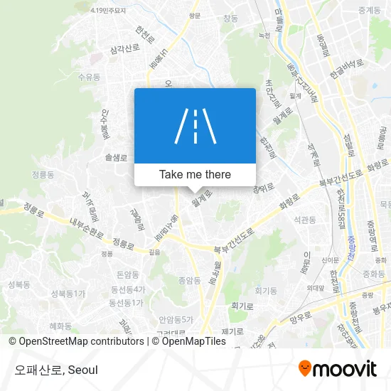 오패산로 map