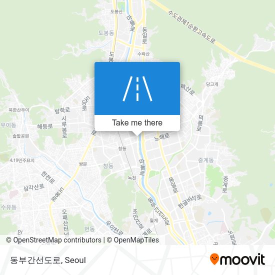 동부간선도로 map