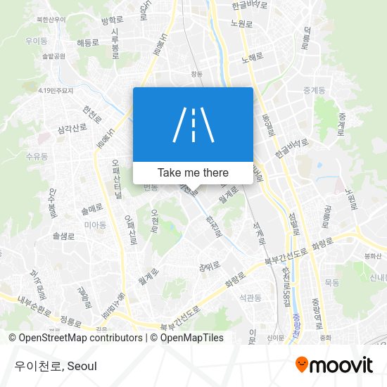 우이천로 map