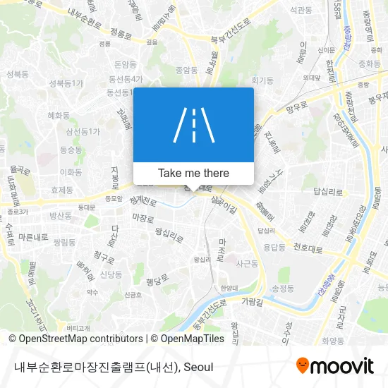 내부순환로마장진출램프(내선) map