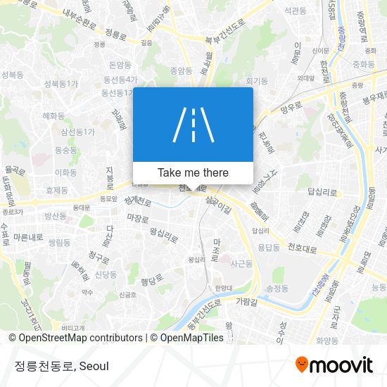 정릉천동로 map