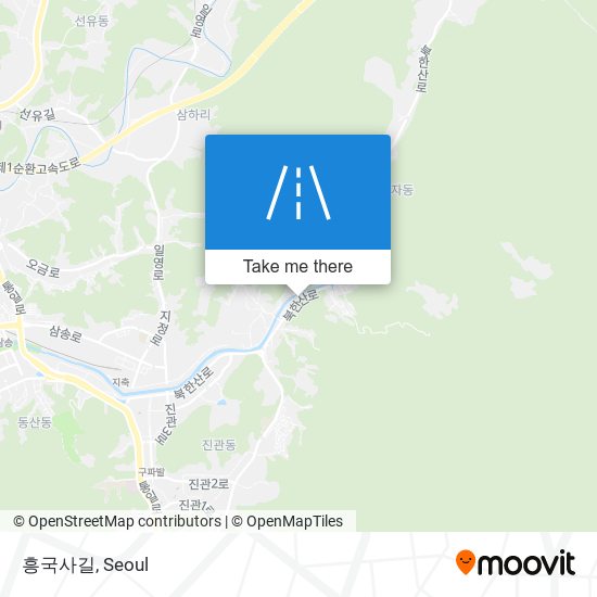 흥국사길 map