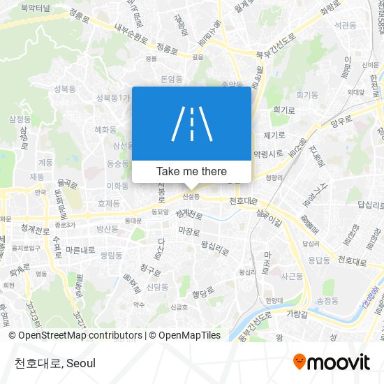 천호대로 map