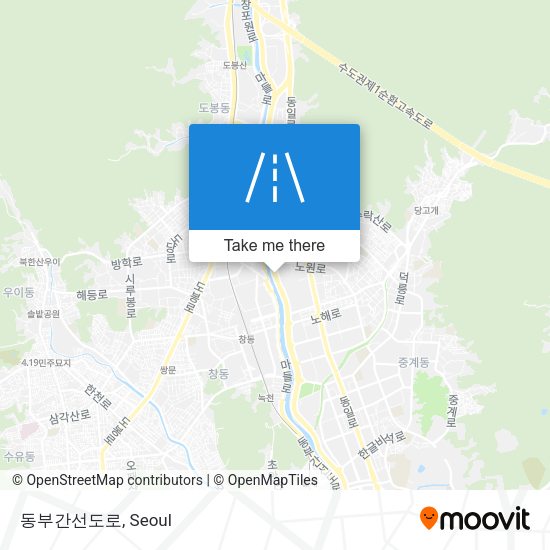 동부간선도로 map