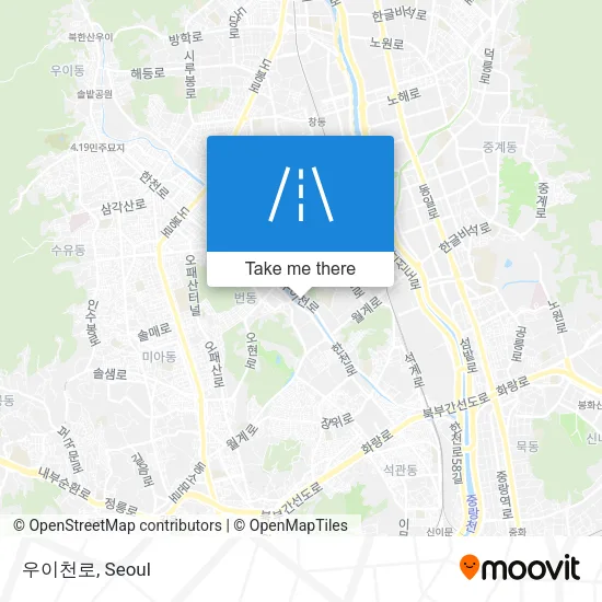 우이천로 map
