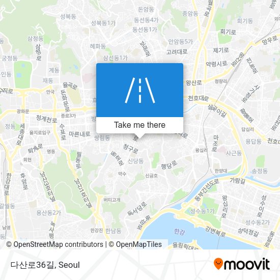 다산로36길 map