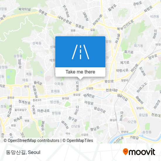 동망산길 map
