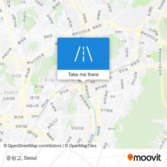 중랑교 map