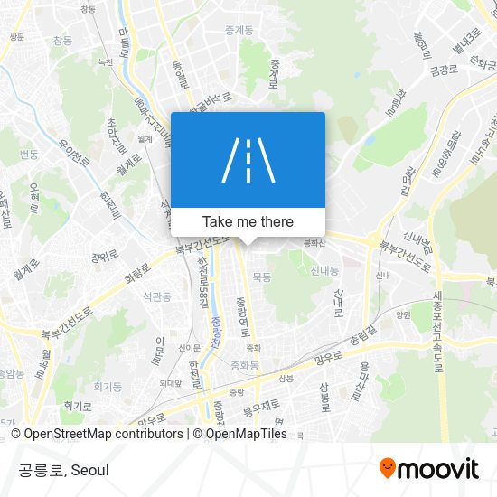 공릉로 map