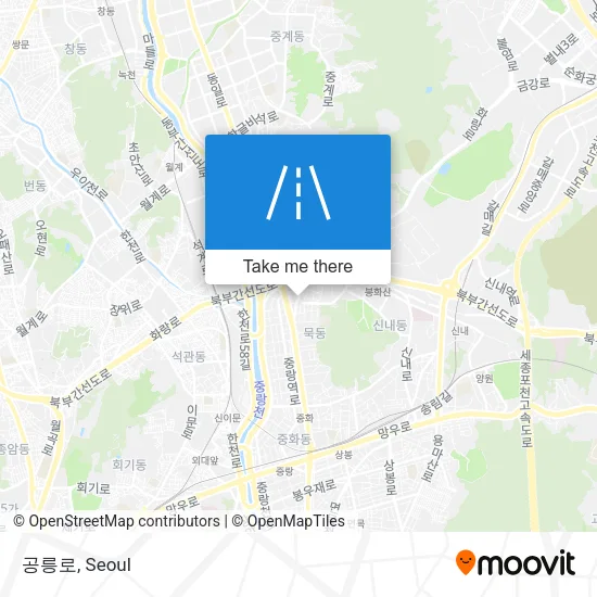 공릉로 map