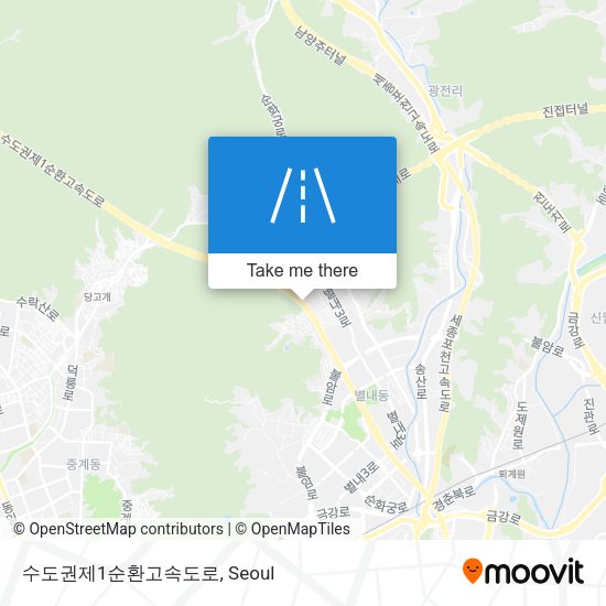 수도권제1순환고속도로 map