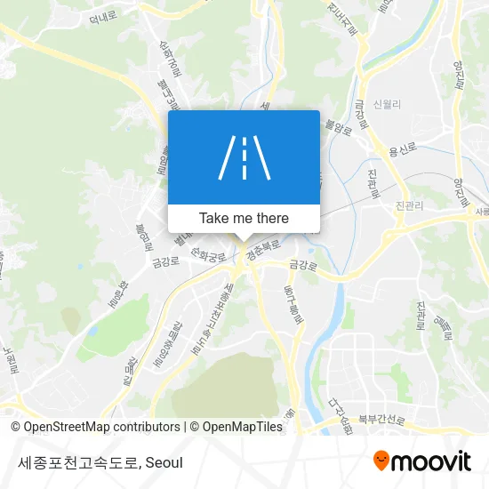 세종포천고속도로 map