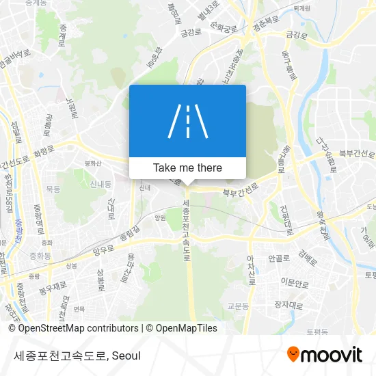 세종포천고속도로 map