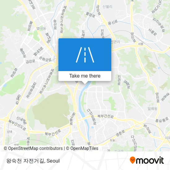 왕숙천 자전거길 map