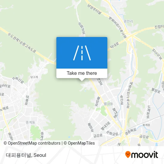 대피용터널 map