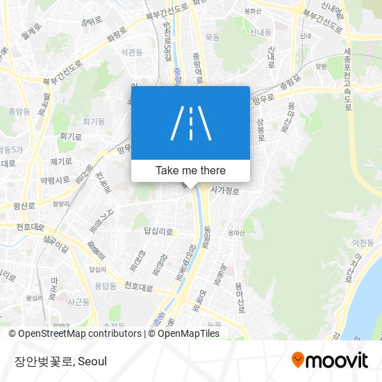 장안벚꽃로 map