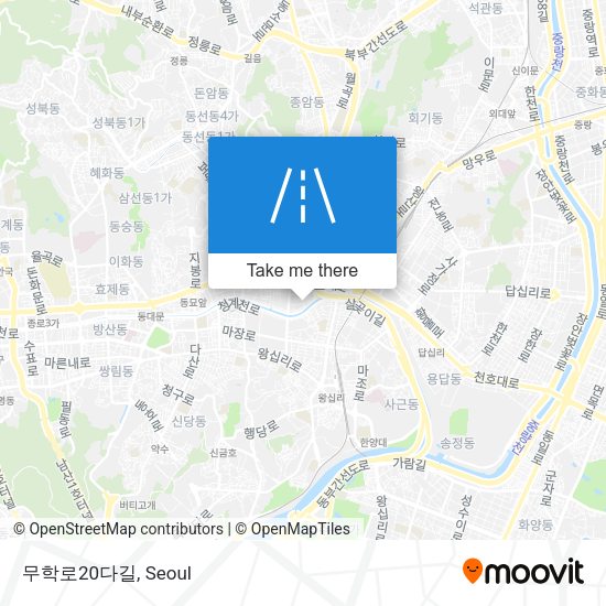 무학로20다길 map