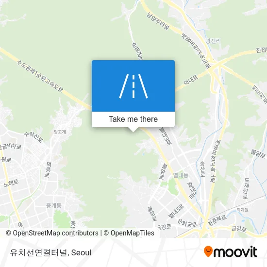 유치선연결터널 map
