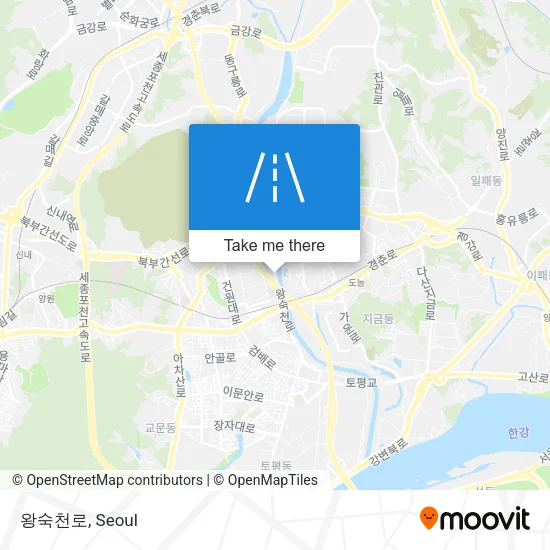 왕숙천로 map