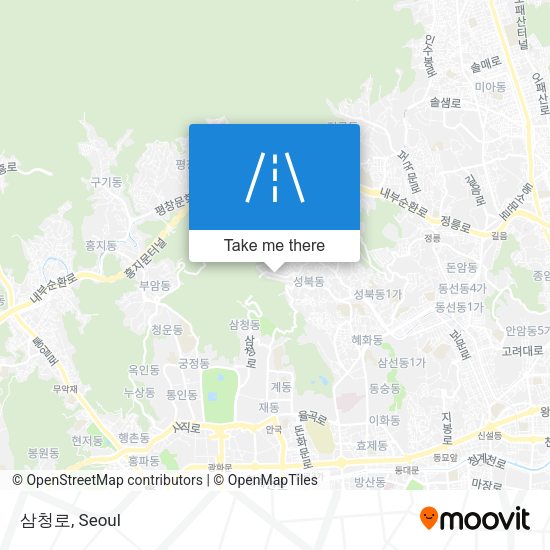 삼청로 map