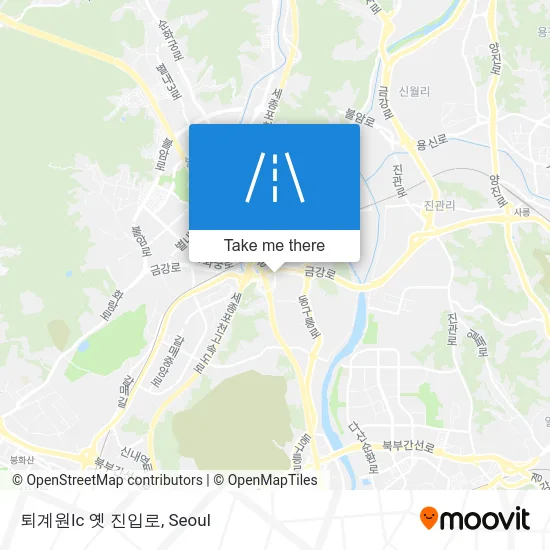 퇴계원Ic 옛 진입로 map