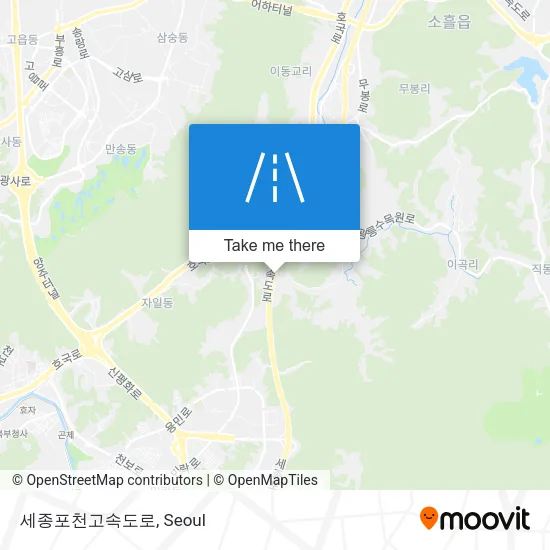 세종포천고속도로 map