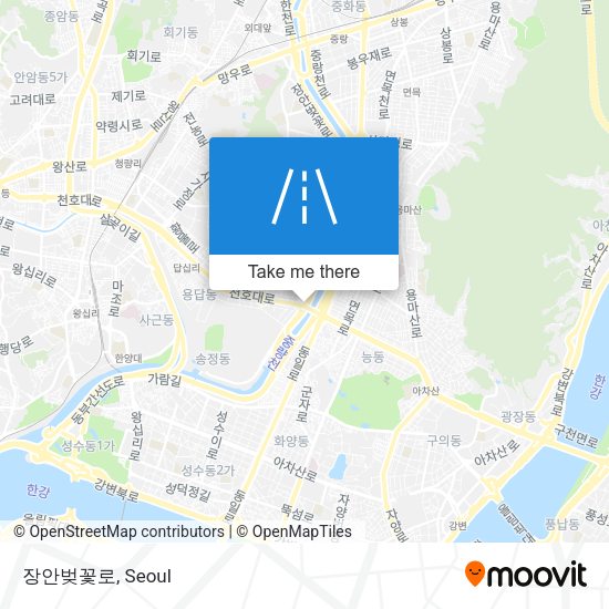 장안벚꽃로 map