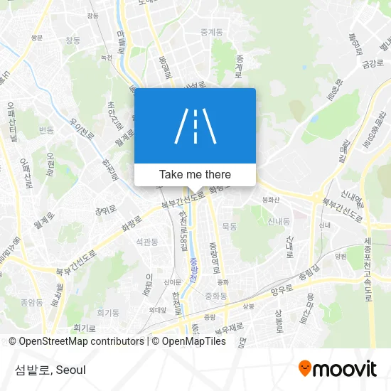 섬밭로 map
