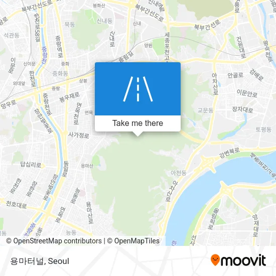 용마터널 map