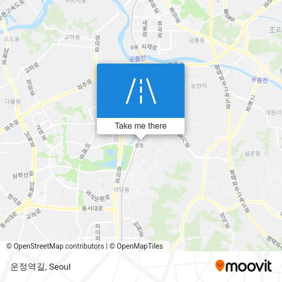 운정역길 map