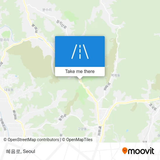 혜음로 map