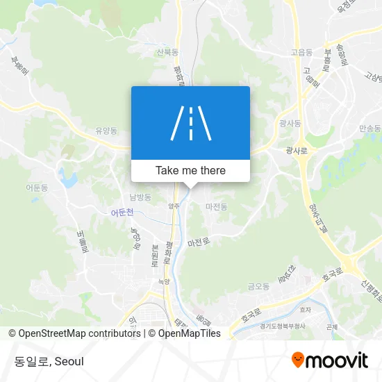 동일로 map