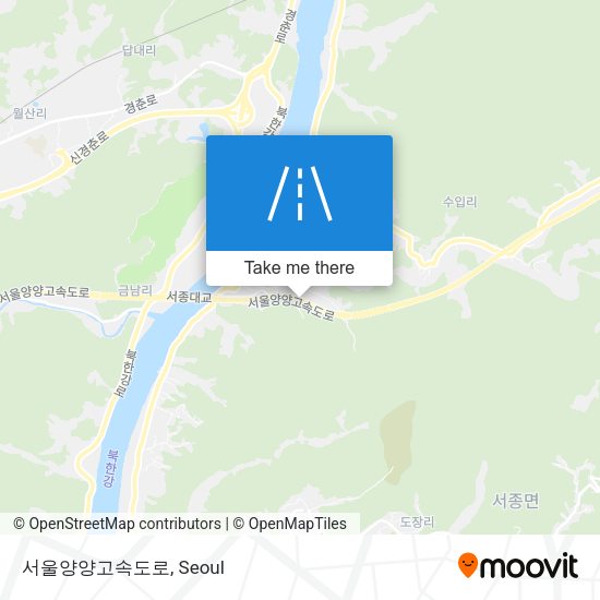 서울양양고속도로 map