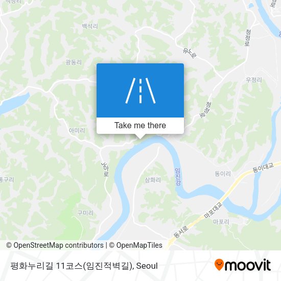 평화누리길 11코스(임진적벽길) map