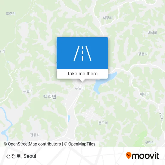 청정로 map