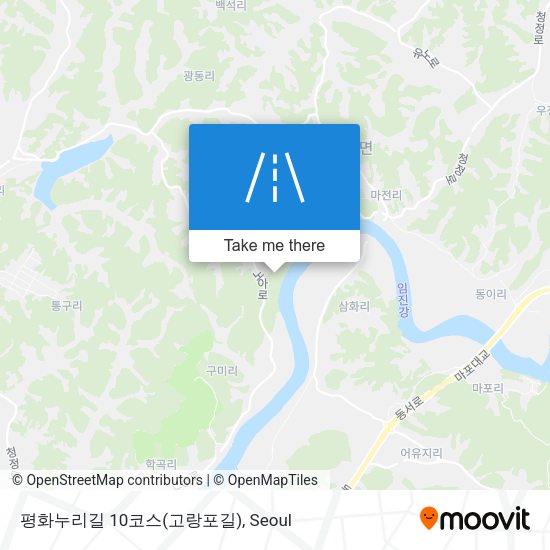 평화누리길 10코스(고랑포길) map
