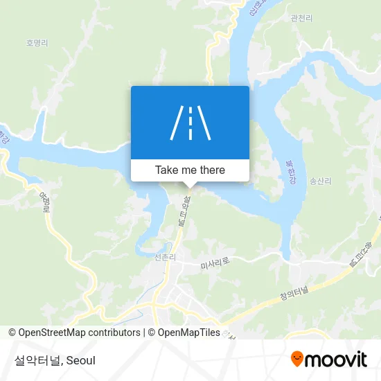 설악터널 map