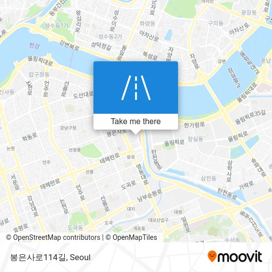 봉은사로114길 map