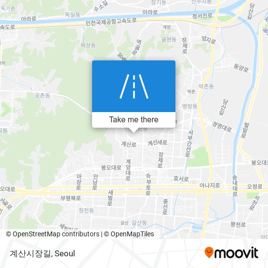 계산시장길 map