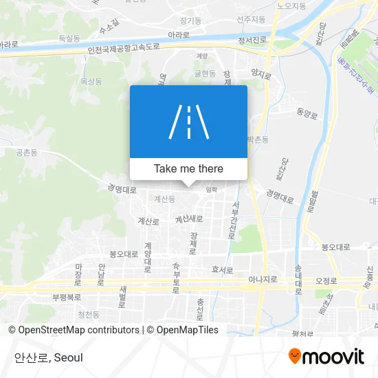 안산로 map