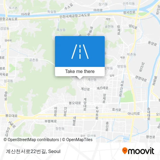 계산천서로22번길 map