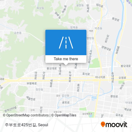 주부토로425번길 map