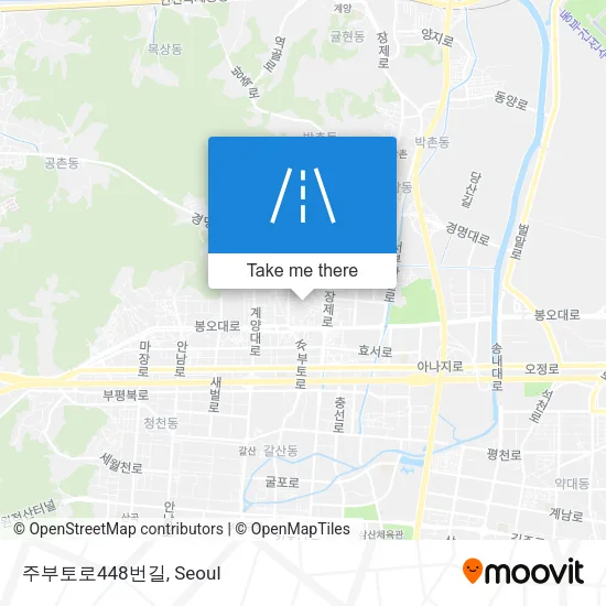 주부토로448번길 map