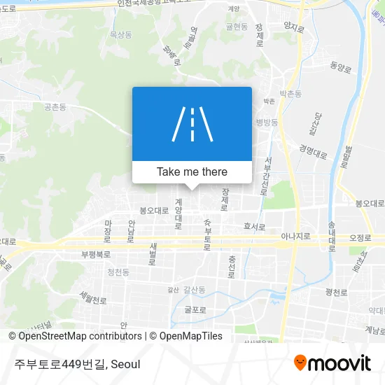 주부토로449번길 map
